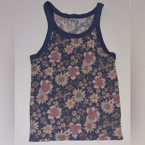 American Eagle Outfitters Floral Tank Top - Blue and Pink